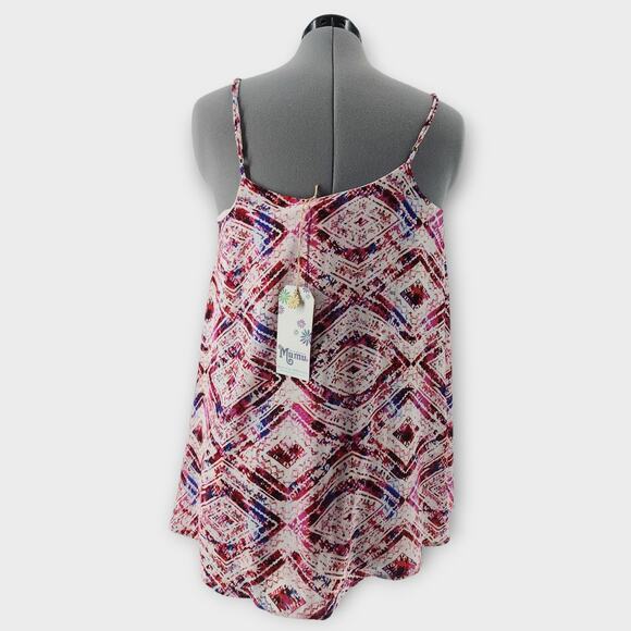 Show Me Your Mumu Circus Mini Dress Women's M Pink Abstract Slip Lined NWT - Picture 4 of 7